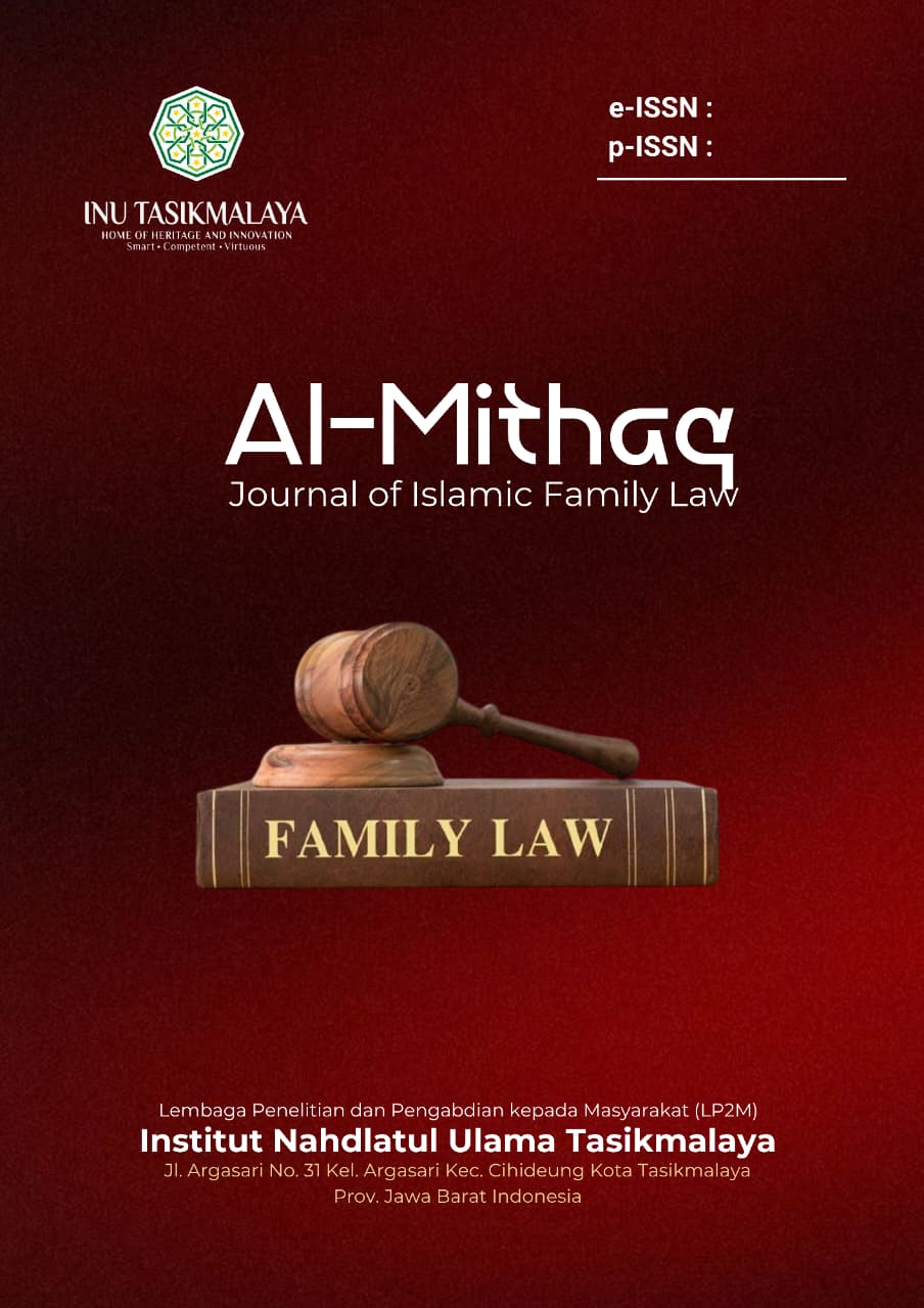 Al-Mithaq : Journal of Islamic Family Law